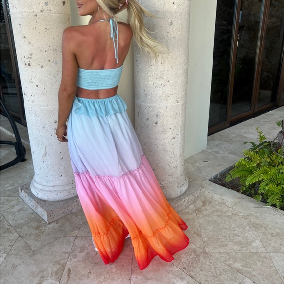 NWT SUNSET OMBRE MAXI - Picture 4 of 5